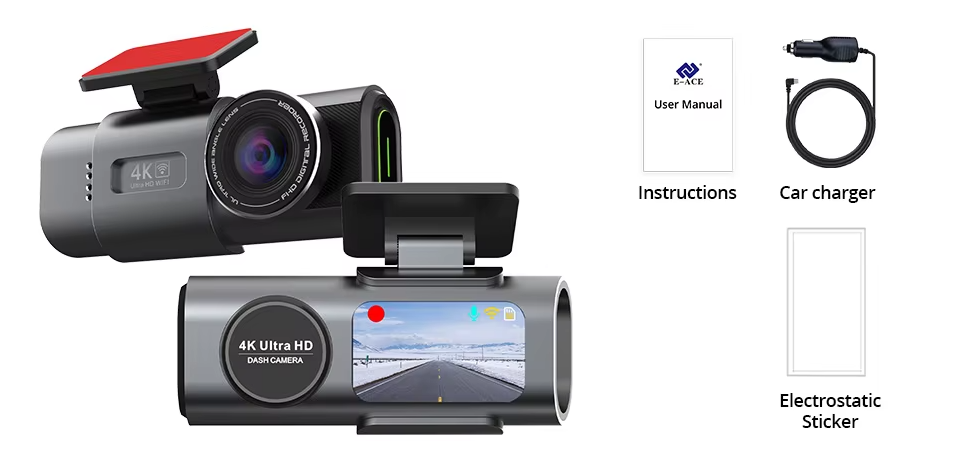 🎥 Kamera samochodowa 4K Ultra HD