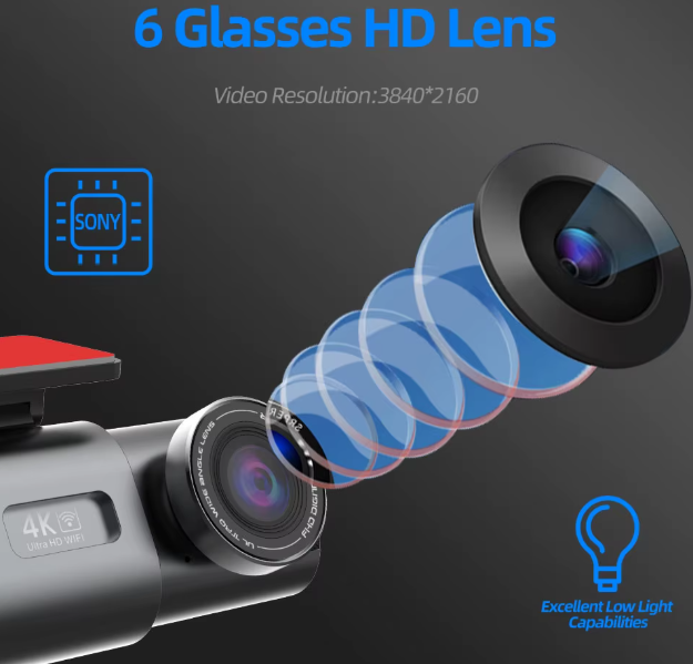 🎥 Kamera samochodowa 4K Ultra HD